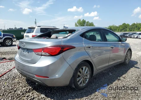 2016 Hyundai Elantra Se from USA, damaged, VIN 5NPDH4AE7GH659752